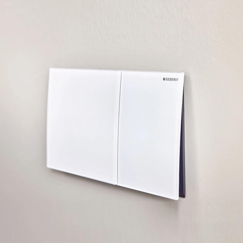 Geberit Sigma70 Çift Basmalı Kumanda Kapağı, Mat Beyaz, 115.622.JT.1