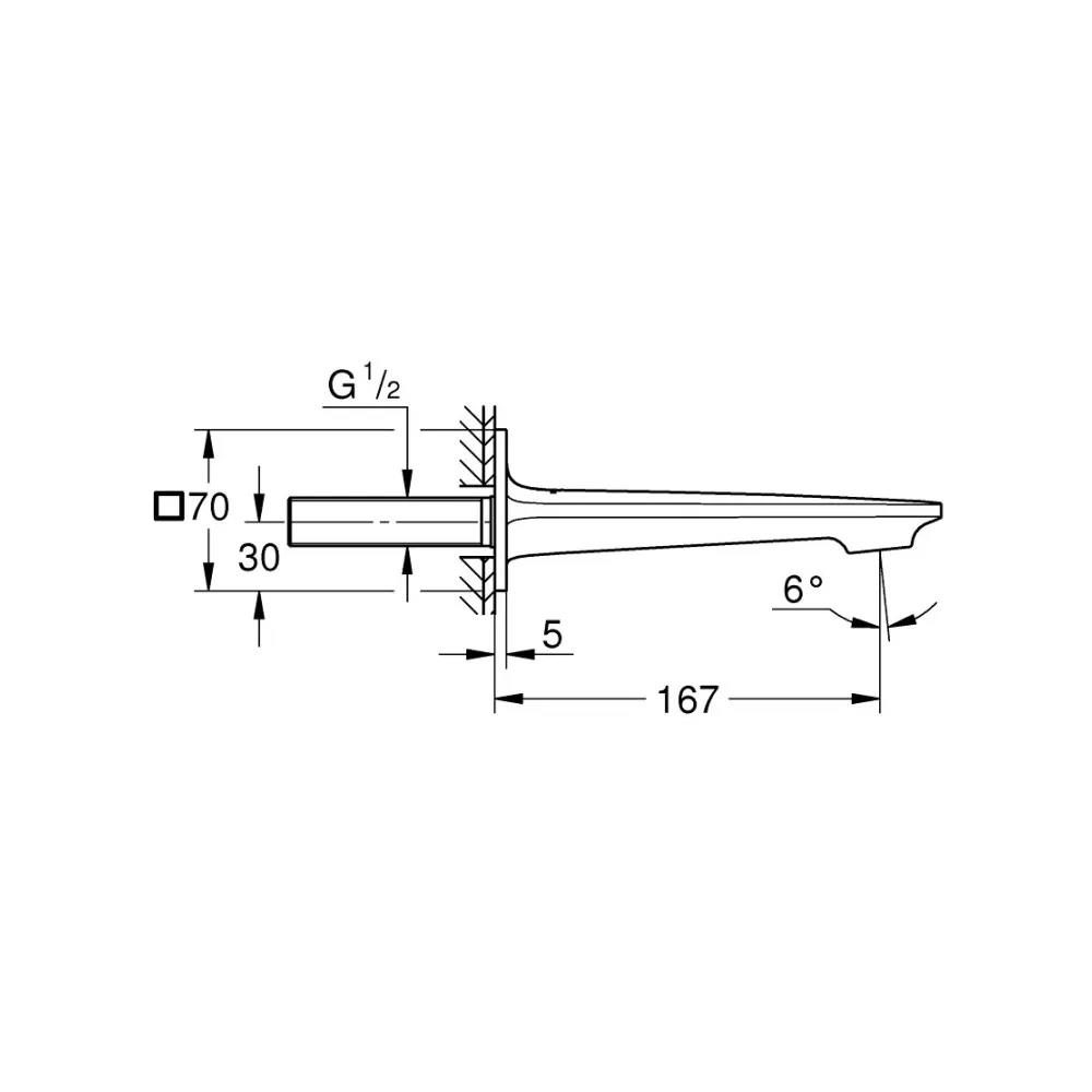 Grohe Allure Çıkış Ucu Krom, 13264001