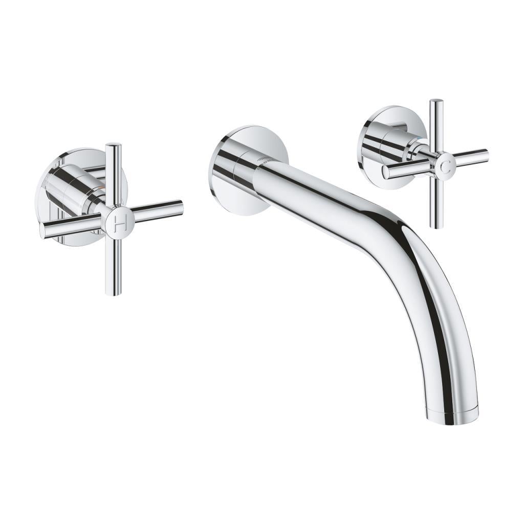 Grohe Atrio 3 Delikli Duvardan Ankastre Lavabo Bataryası (Sıva Üstü Grubu) Krom, 20661000