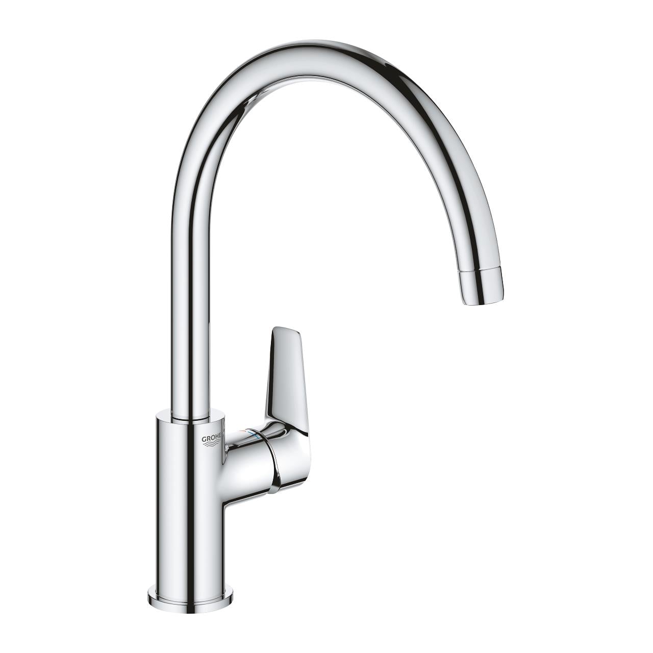 Grohe BauEdge 2020 Tek kumandalı eviye bataryası, Krom, 31367001