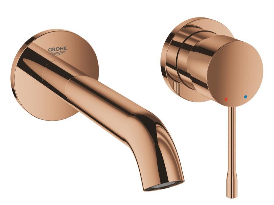 Grohe Essence New Duvardan Ankastre Lavabo Bataryası (Sıva Üstü Grubu), Bakır, 29192DA1
