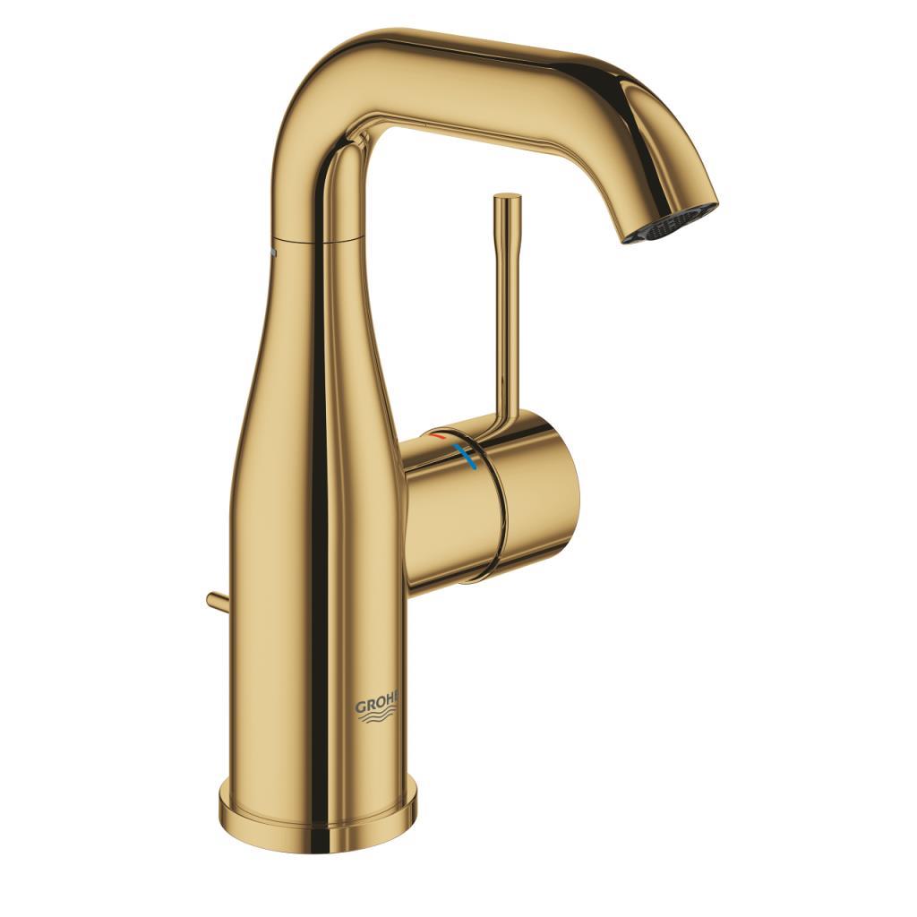Grohe Essence New Lavabo Bataryası, Sifon Kumandalı, Altın, 24173GL1