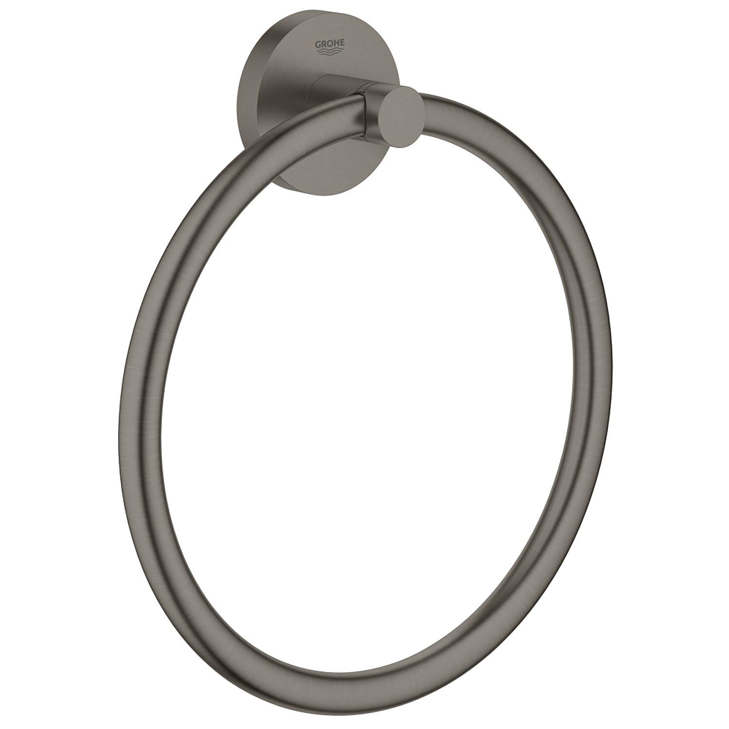 Grohe Essentials Halka Havluluk, Fırçalı Sert Grafit, 40365AL1
