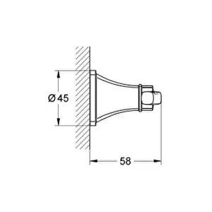 Grohe Grandera Havlu/Bornoz Askısı, Krom, 40930000