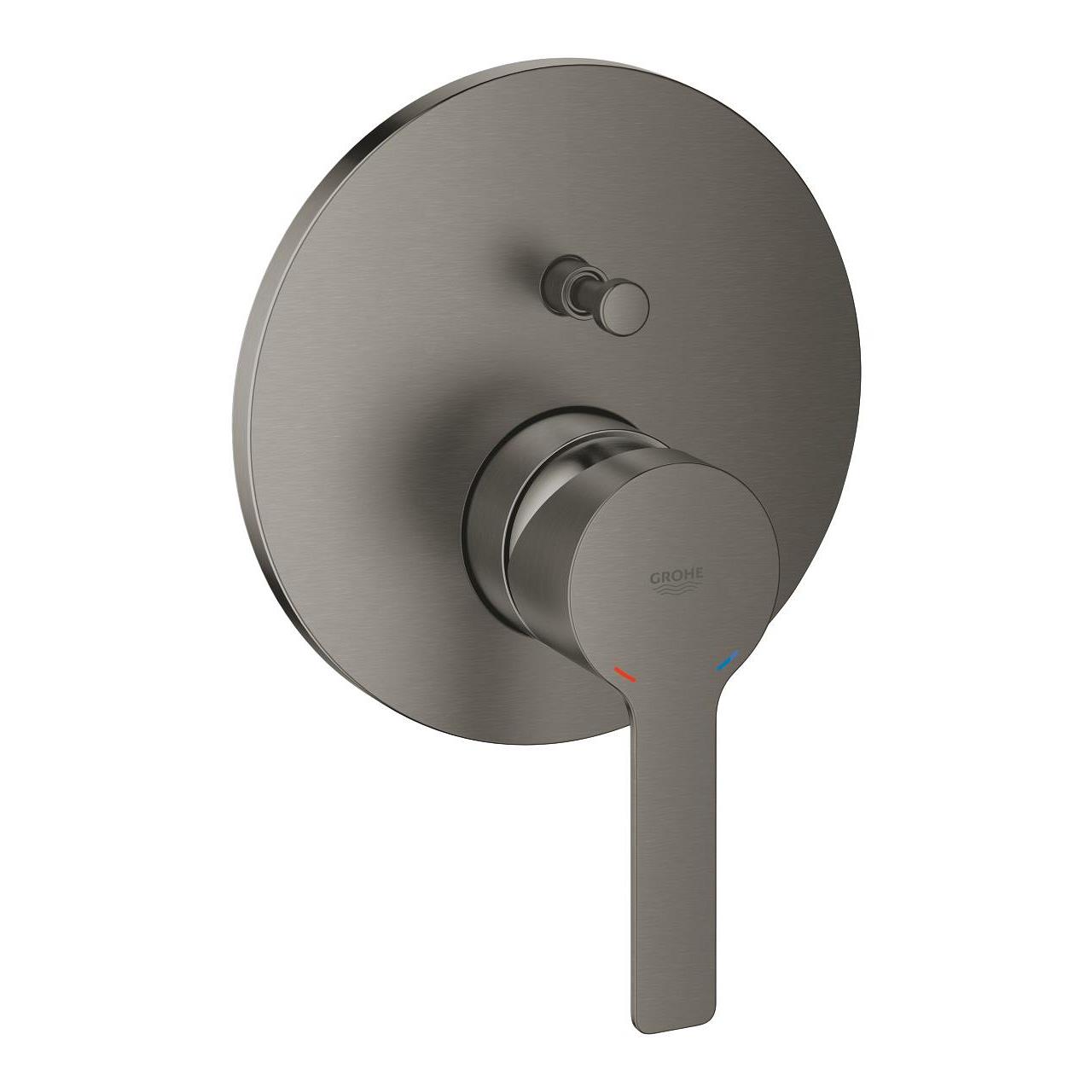 Grohe Lineare Ankastre Banyo/Duş Bataryası (Sıva Üstü Grubu), 2 Yollu, Fırçalı Sert Grafit, 24064AL1