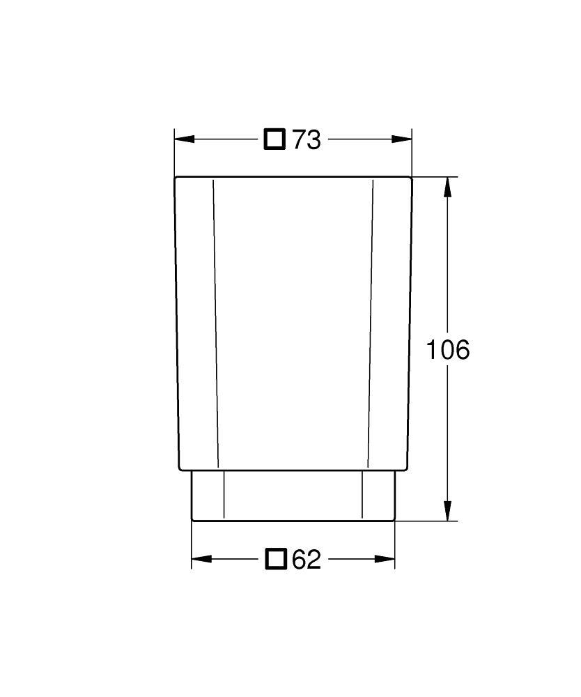 Grohe Selection Cube Diş Fırçalığı, 40783000