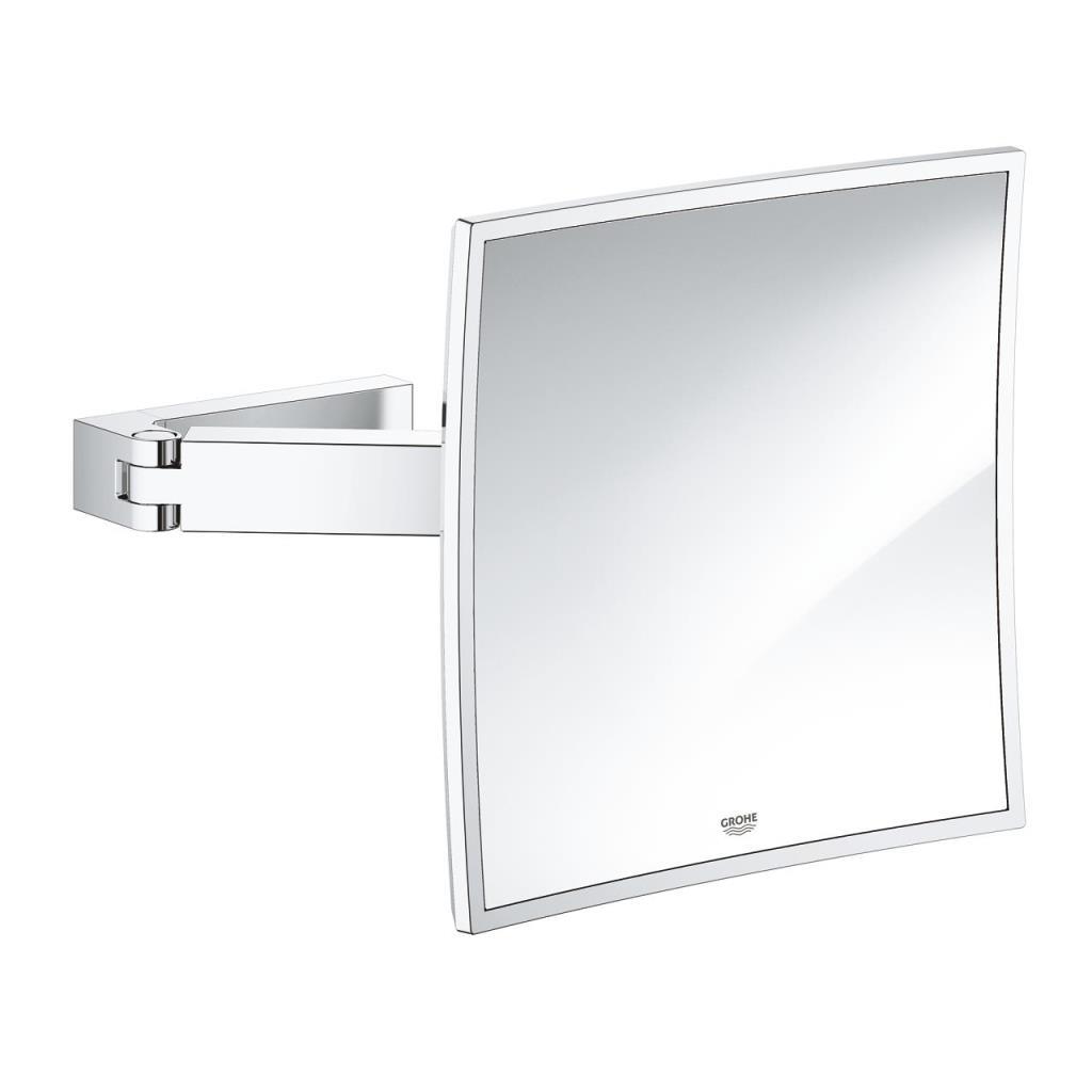 Grohe Selection Cube Makyaj ve Tıraş Aynası, Krom, 40808000