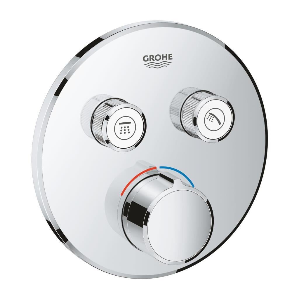 Grohe SmartControl Akış Kontrollü Ankastre Banyo Bataryası (2 Yollu, Sıva Üstü Grubu) Krom, 29145000