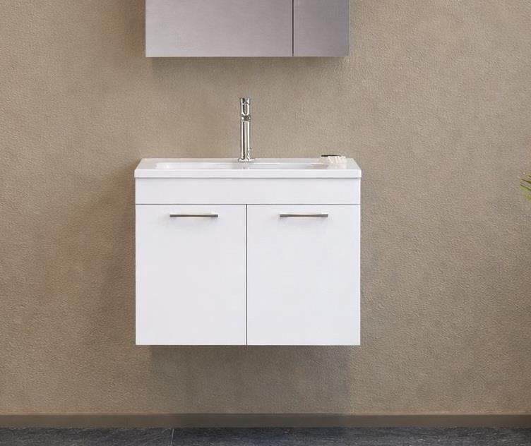 Orka Bafa 60 cm Beyaz Banyo Dolabı Alt Modül ve Lavabo, 5001015