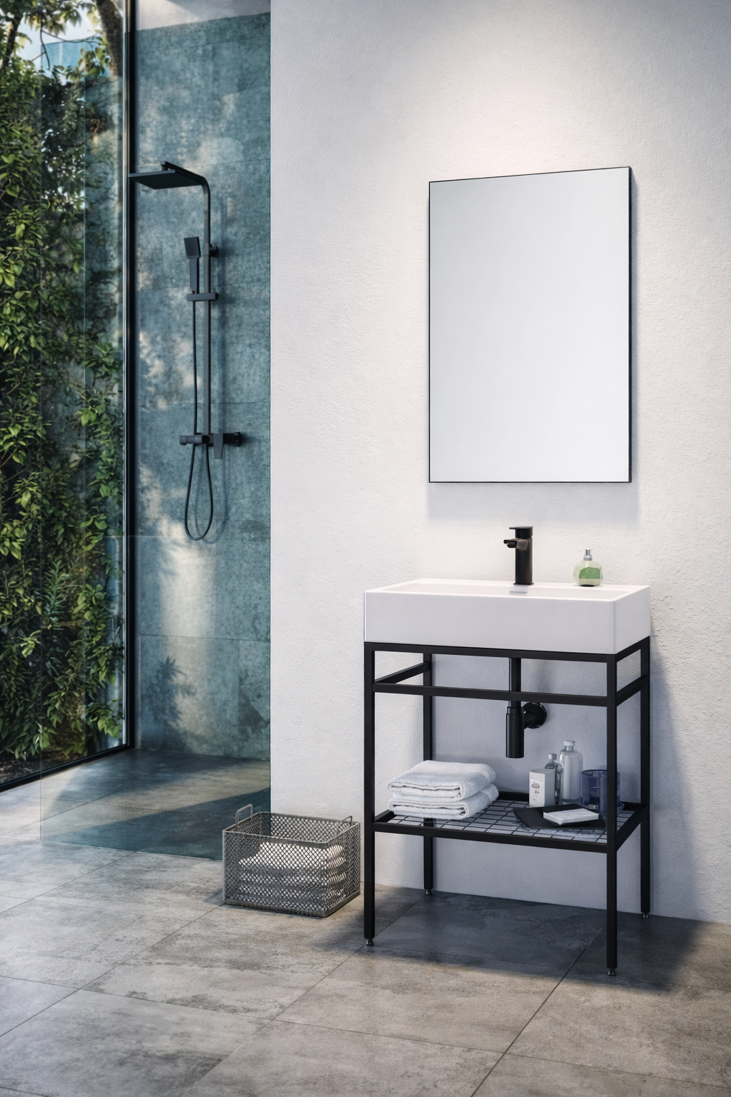 Orka CapeTown Banyo Dolabı Takımı, 60 cm (Parlak Beyaz Lavabo), 5000142