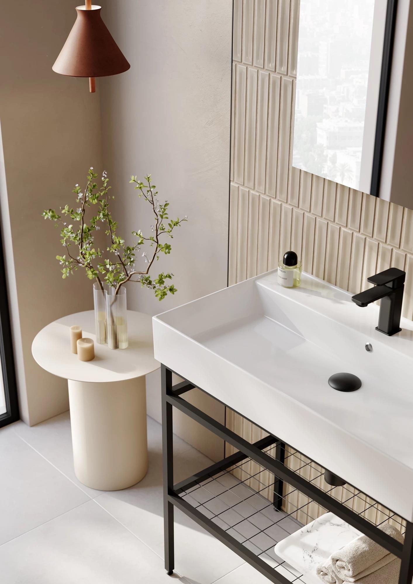 Orka CapeTown Banyo Dolabı Takımı, 80 cm (Parlak Beyaz Lavabo), 5003243