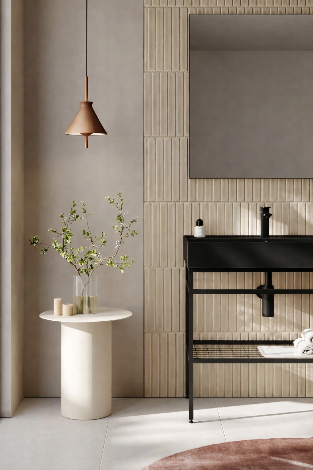 Orka CapeTown Banyo Dolabı Takımı, 80 cm (Mat Siyah Lavabo), 5004886