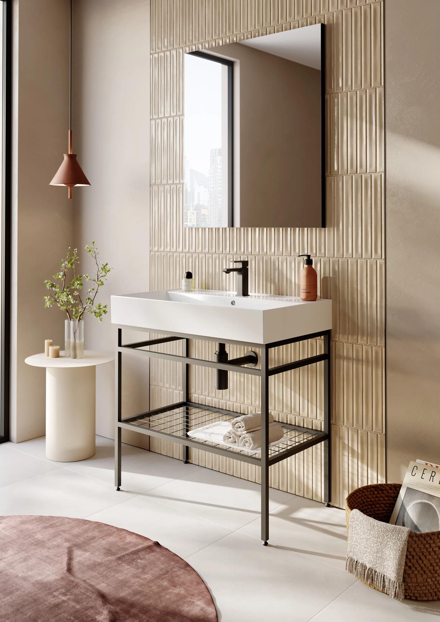 Orka CapeTown Banyo Dolabı Takımı, 80 cm (Parlak Beyaz Lavabo), 5003243