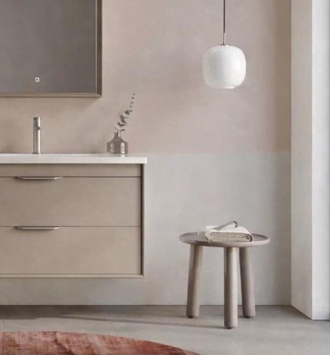 Orka Clay 100 cm Sahra Banyo Dolabı Alt Modül ve Lavabo (Çift Çekmeceli), 5004387