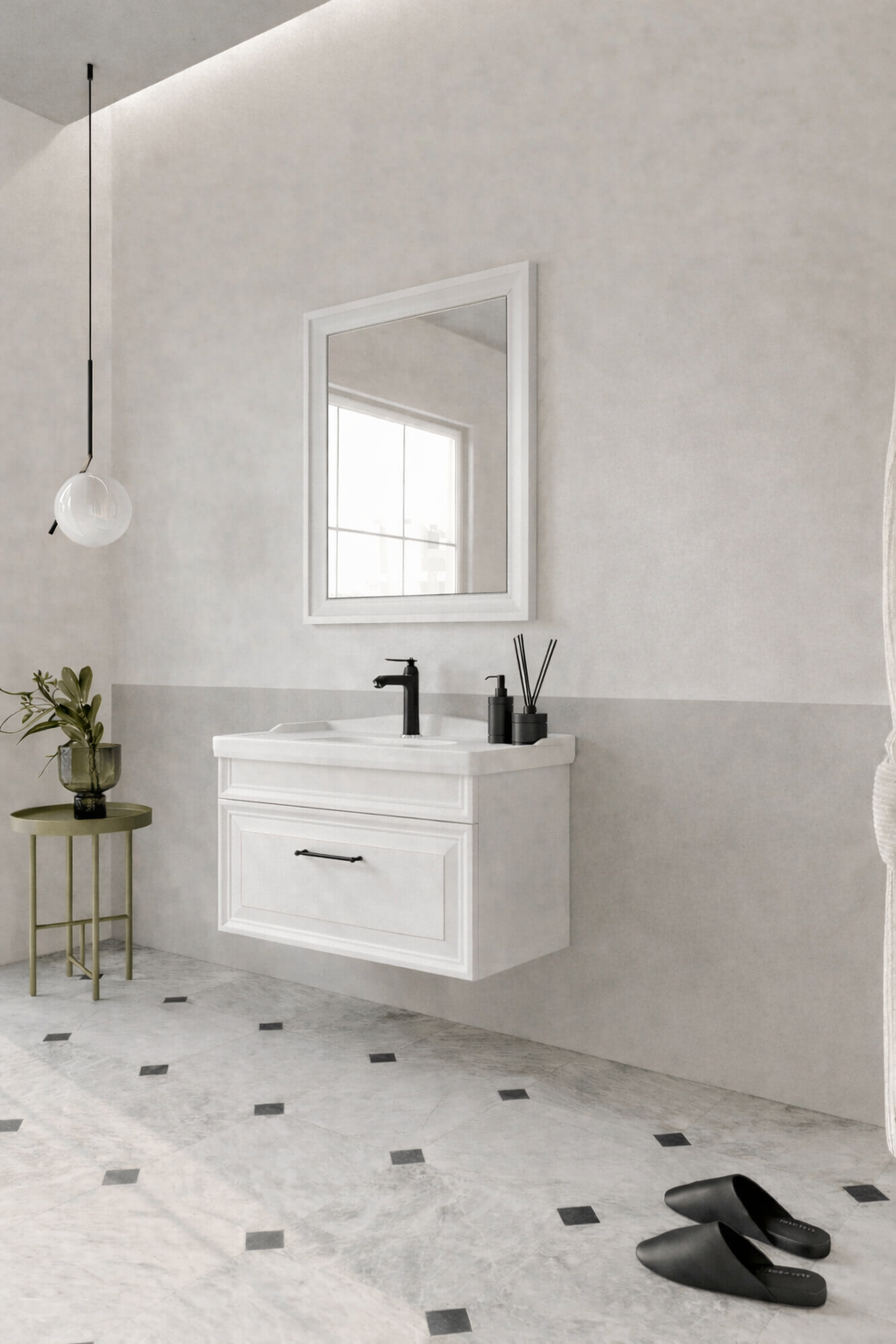 Orka Design 85 Cm Banyo Dolap Takımı Mat Kaşmir , 5005359