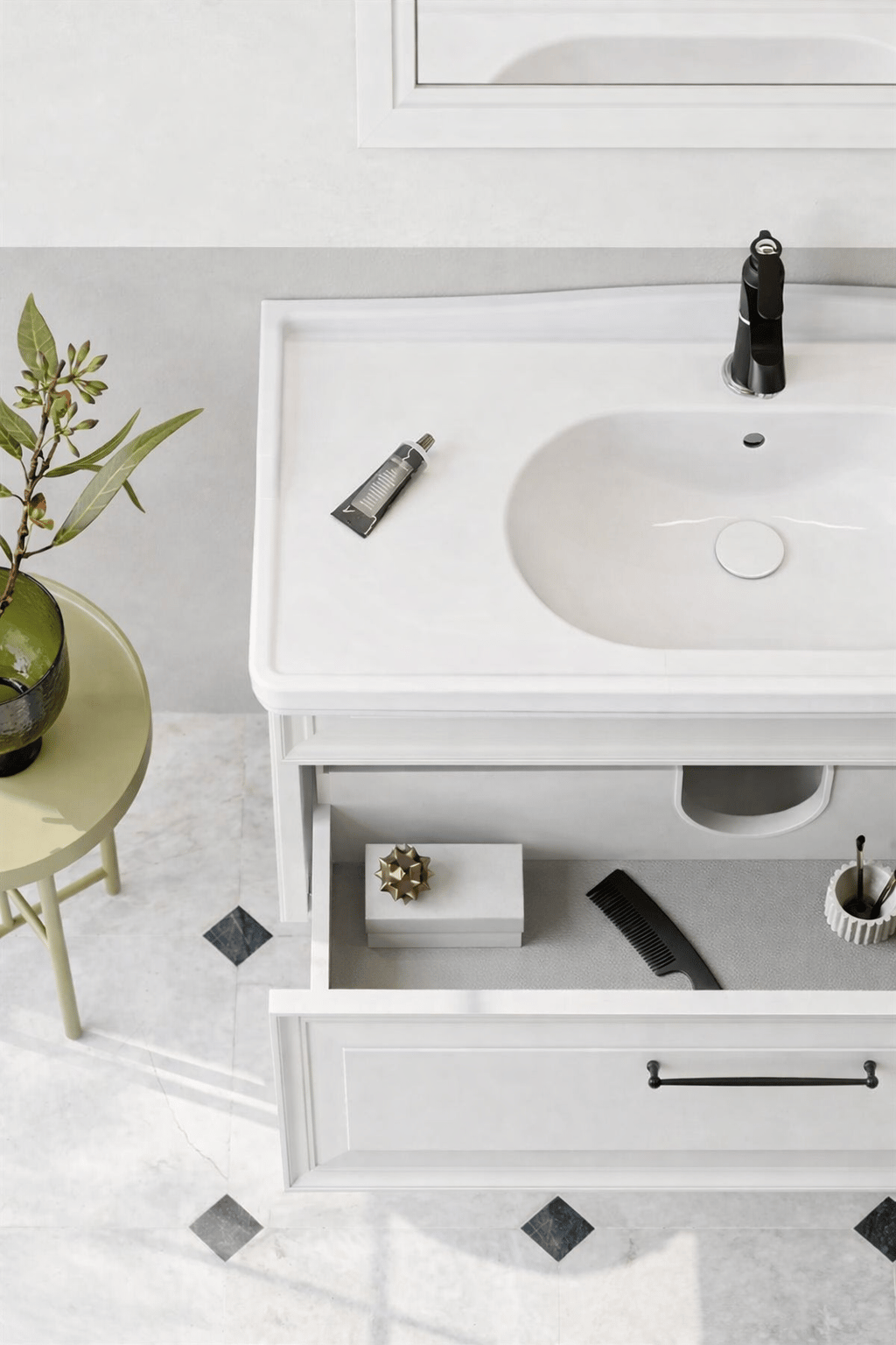 Orka Design 85 Cm Banyo Dolap Takımı Mat Kaşmir , 5005359