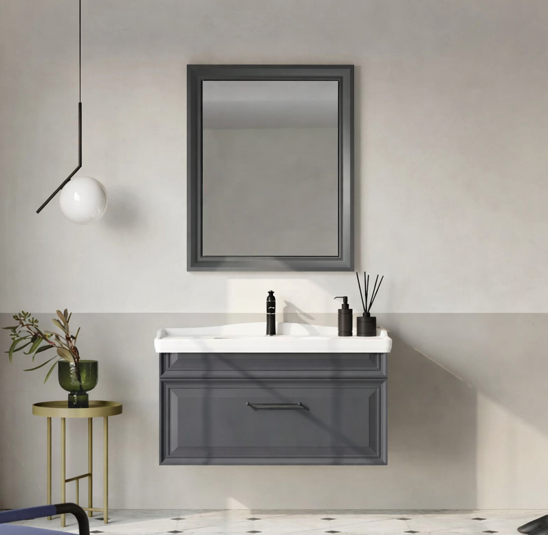 Orka Design Banyo Dolabı Takımı, 105 cm, Lake Mat Antrasit, 5000286