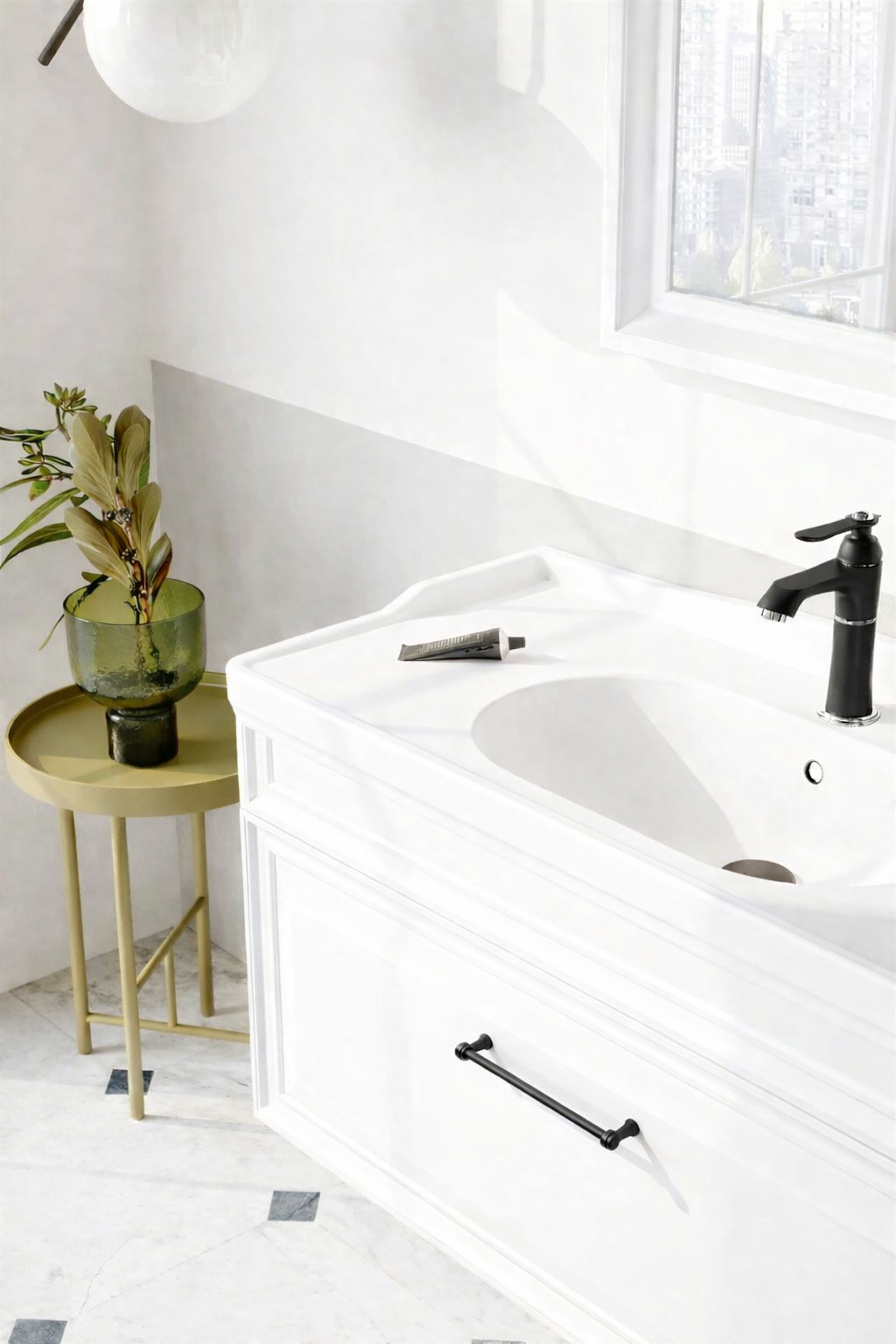 Orka Design Banyo Dolabı Takımı, 105 cm, Lake Mat Beyaz, 5000281