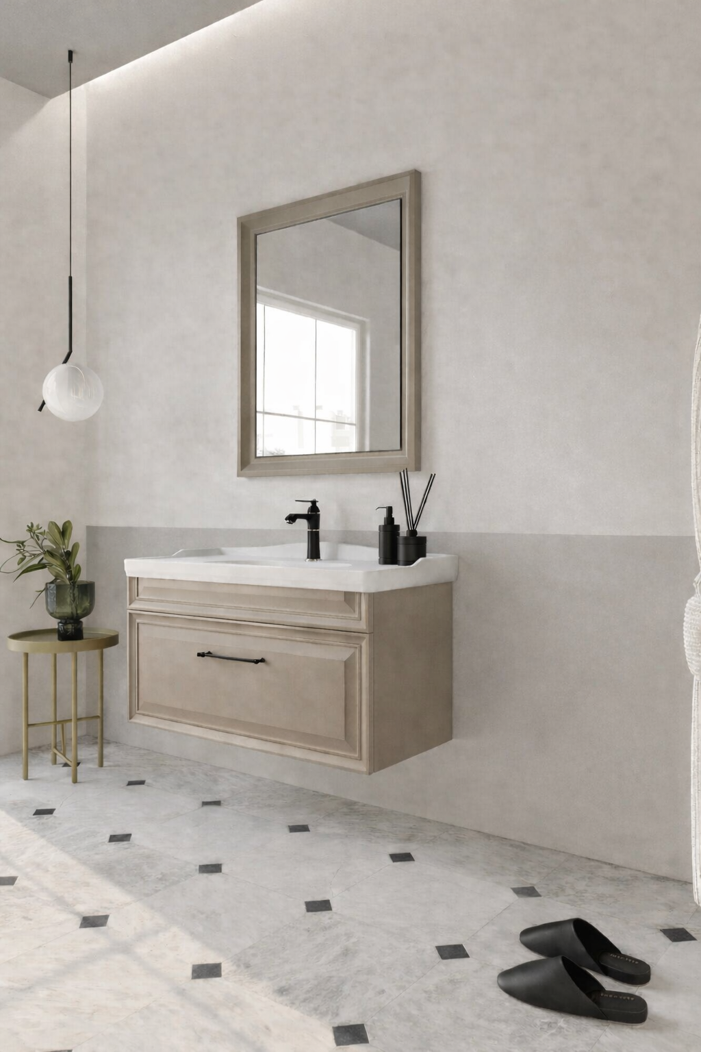 Orka Design Banyo Dolabı Takımı, 105 cm, Lake Mat Vizon, 5009231