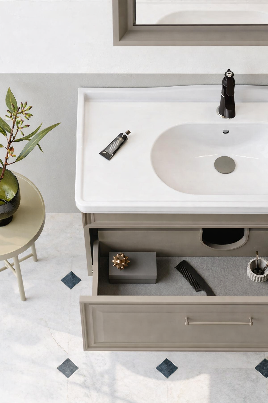 Orka Design Banyo Dolabı Takımı, 105 cm, Lake Mat Vizon, 5009231