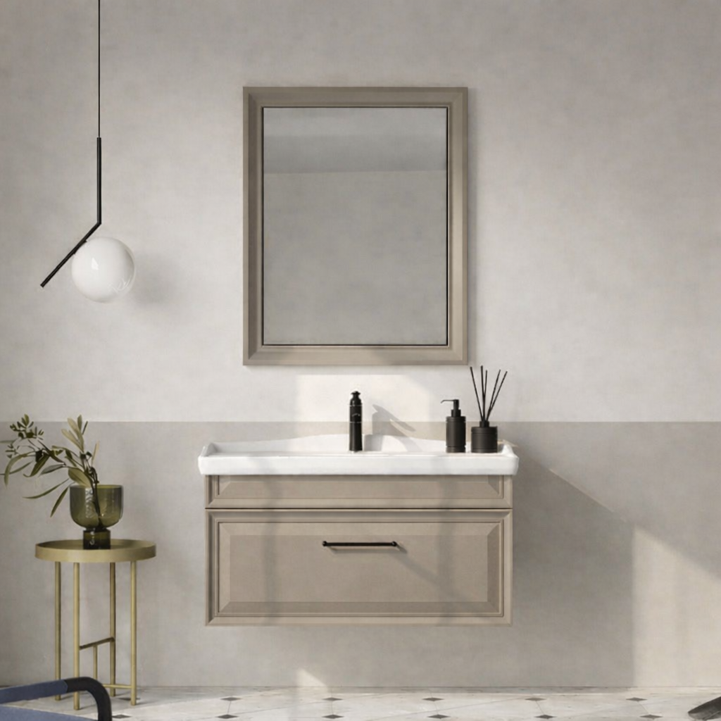 Orka Design Banyo Dolabı Takımı, 105 cm, Lake Mat Vizon, 5009231