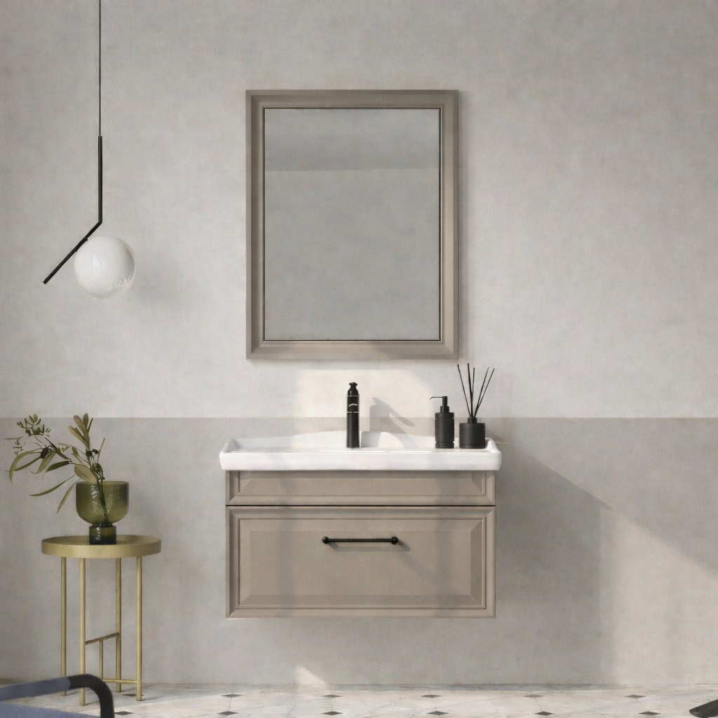 Orka Design Banyo Dolabı Takımı, 85 cm, Lake Mat Vizon, 5009219