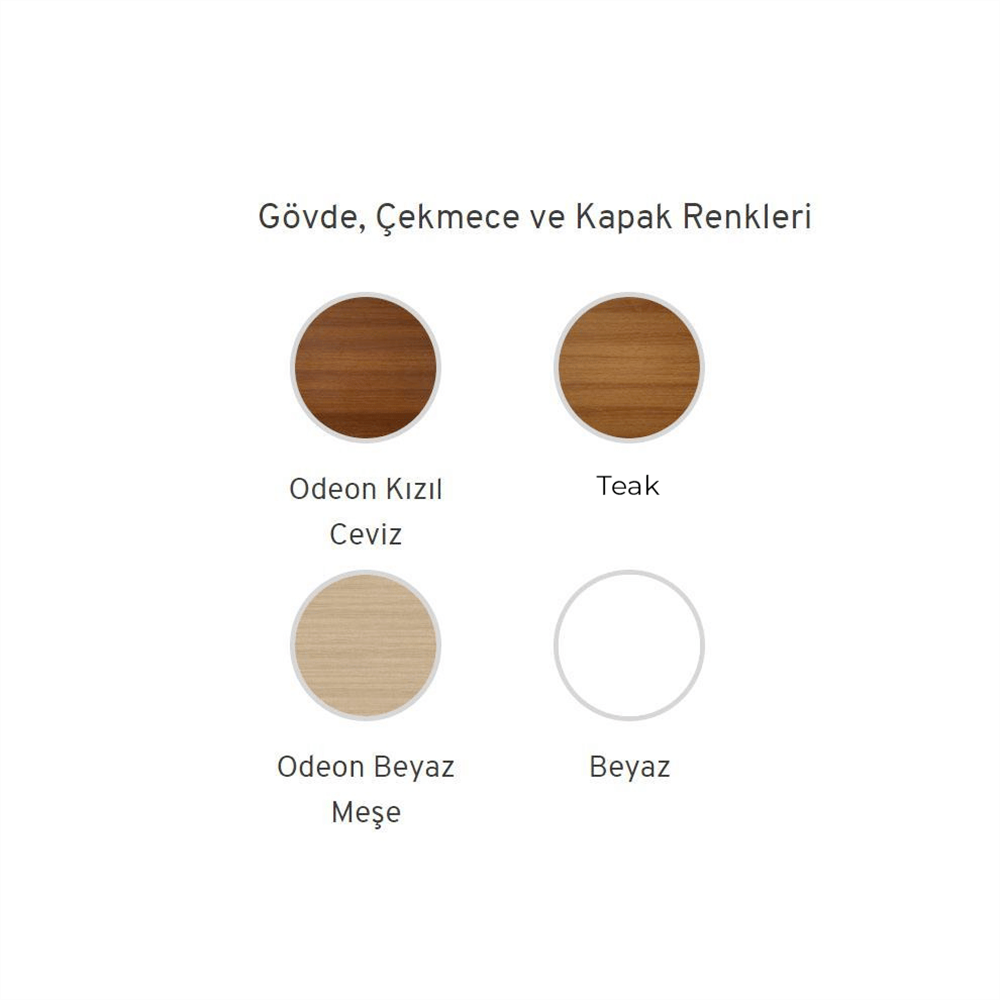 Orka Düden 60 cm Ceviz Kapaklı Banyo Dolabı Takımı