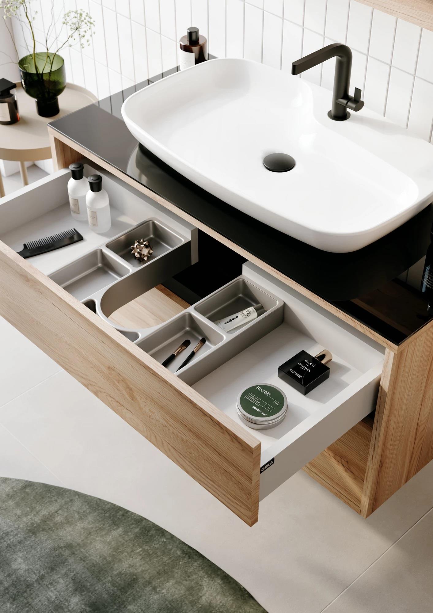 Orka Galia Banyo Dolabı Takımı, 100 cm, Legnano (Led Aydınlatmalı Ayna), 5000313