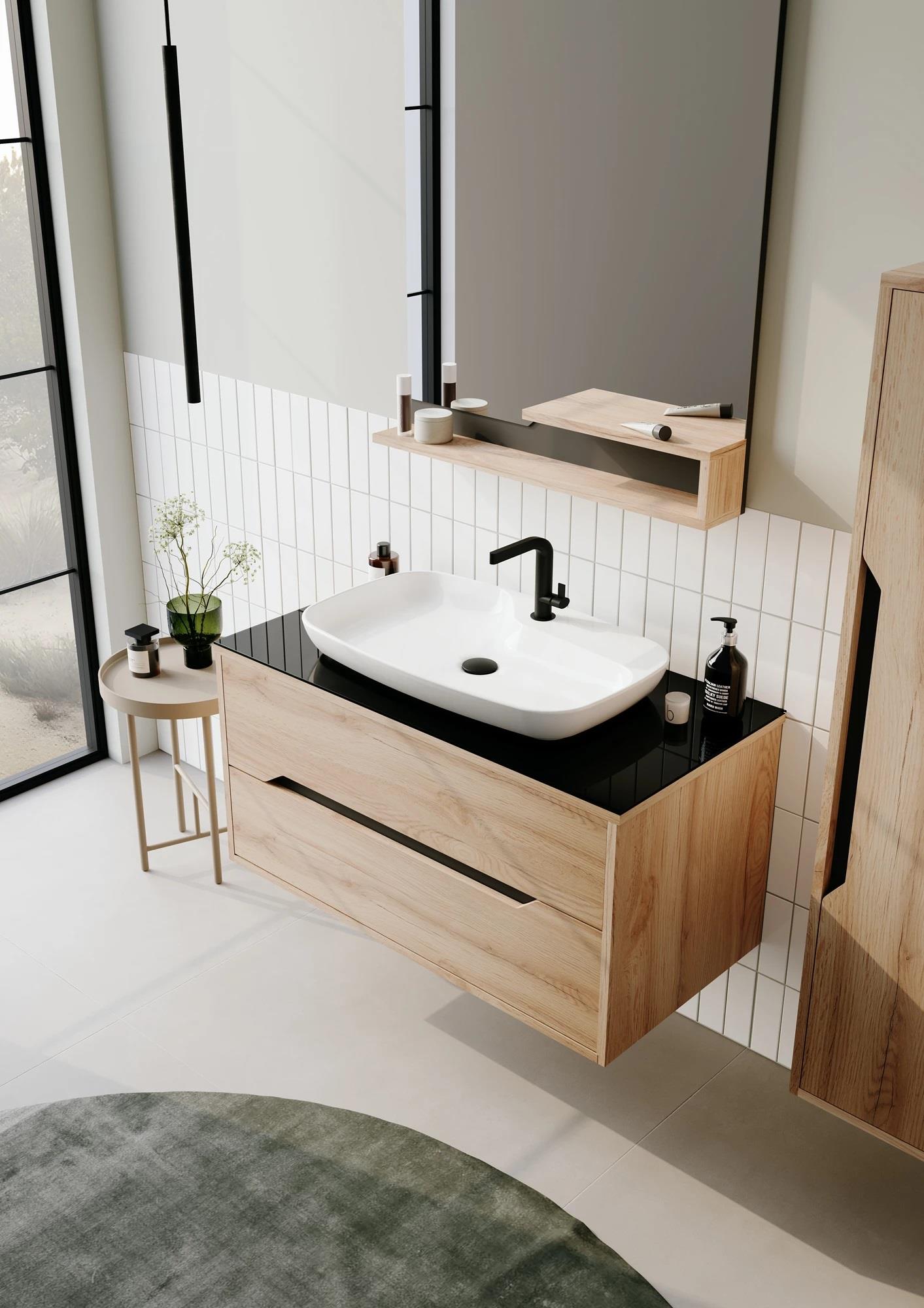 Orka Galia Banyo Dolabı Takımı, 100 cm, Legnano (Led Aydınlatmalı Ayna), 5000313