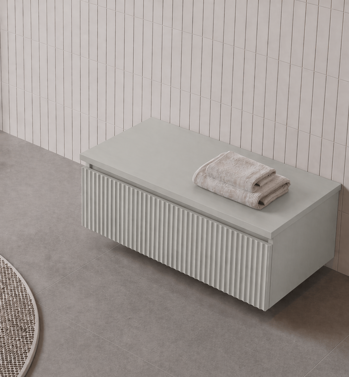 Orka Lentia Alt Yan Modül, 100 cm, Mat Kaşmir, 3009229