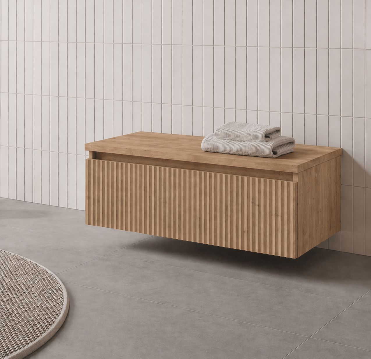 Orka Lentia Alt Yan Modül, 100 cm, Meşe, 3009230