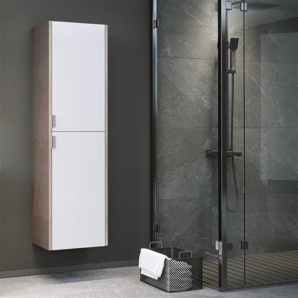 Orka Luna 40 cm Gri Banyo Boy Çamaşır Dolabı