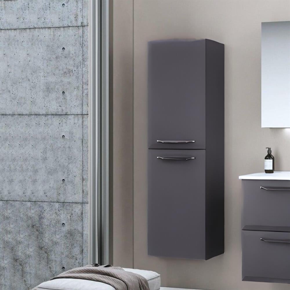 Orka Nuvola 40 cm Antrasit Banyo Boy Çamaşır Dolabı