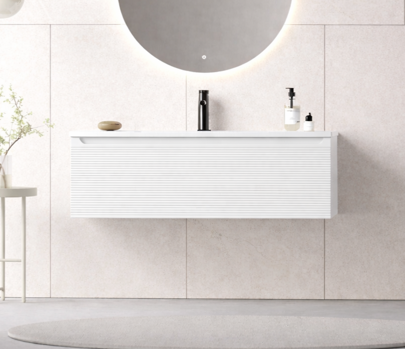 Orka Olbia 100 cm Mat Beyaz Banyo Dolabı Alt Modül ve Lavabo , 5006680