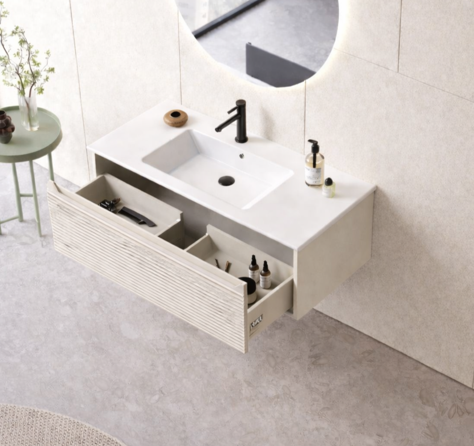 Orka Olbia 100 cm Mat Kaşmir Banyo Dolabı Alt Modül ve Lavabo , 5006681