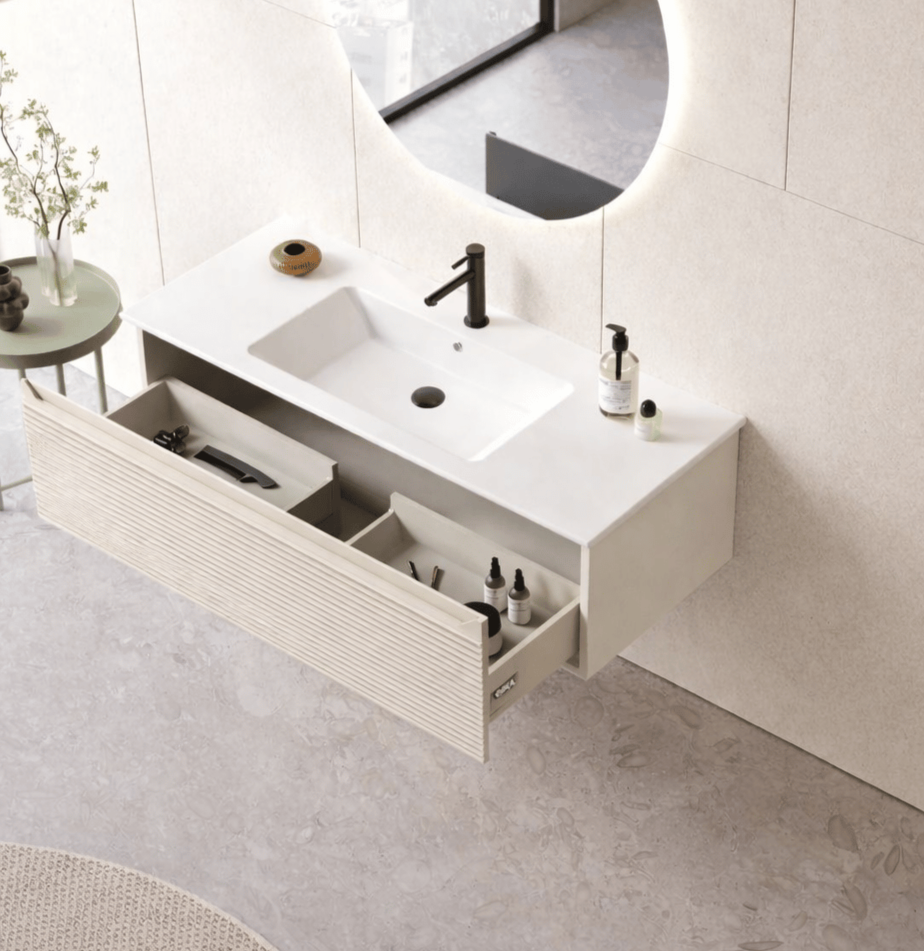 Orka Olbia 120 cm Mat Kaşmir Banyo Dolabı Alt Modül ve Lavabo , 5006684