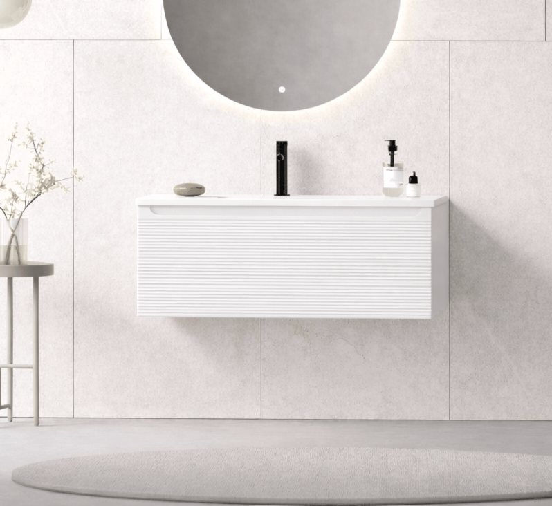 Orka Olbia 80 cm Mat Beyaz Banyo Dolabı Alt Modül ve Lavabo , 5006677