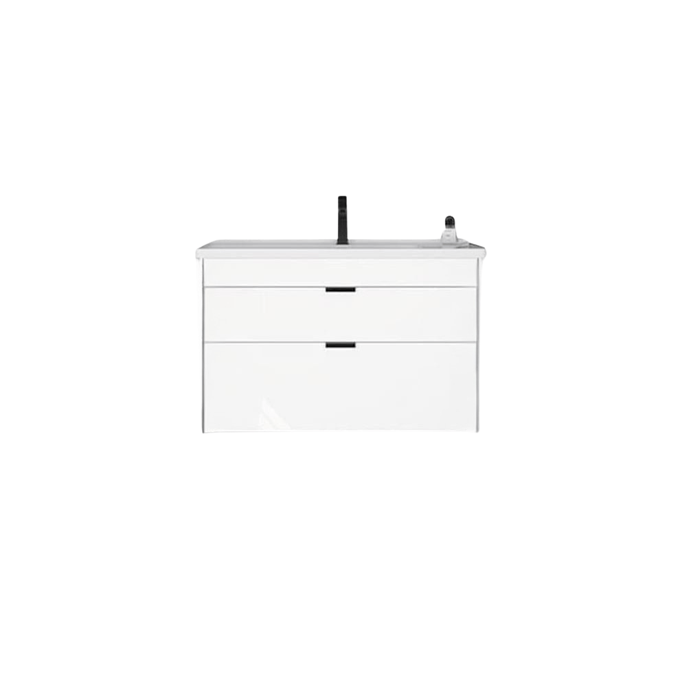 Orka Trio 65 cm Beyaz Çekmeceli Banyo Dolabı Alt Modül ve Lavabo
