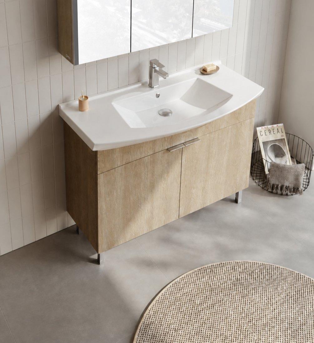 Orka Purus 100 cm, Budva, Banyo Dolabı Alt Modül Ve Lavabo, (Ayaklı), 5008451