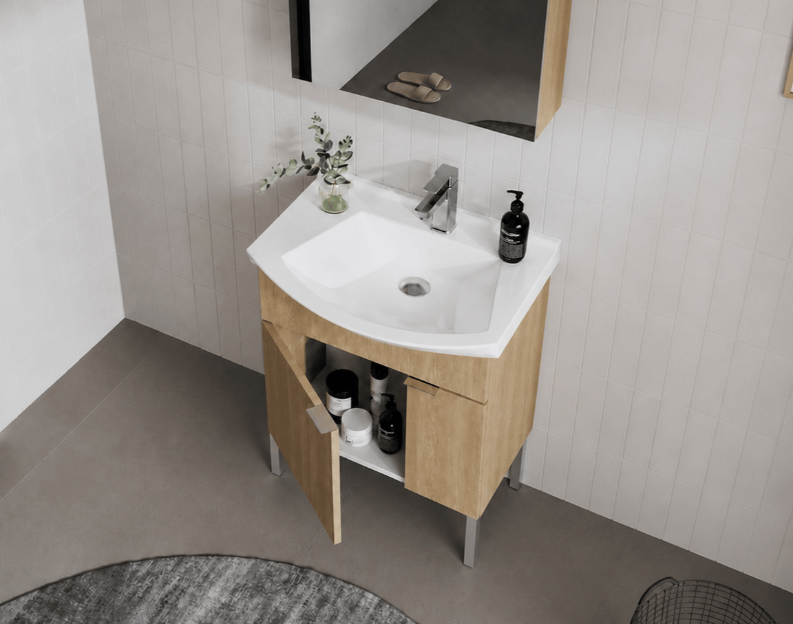 Orka Purus 65 cm, Budva, Banyo Dolabı Alt Modül Ve Lavabo, (Ayaklı), 5008447