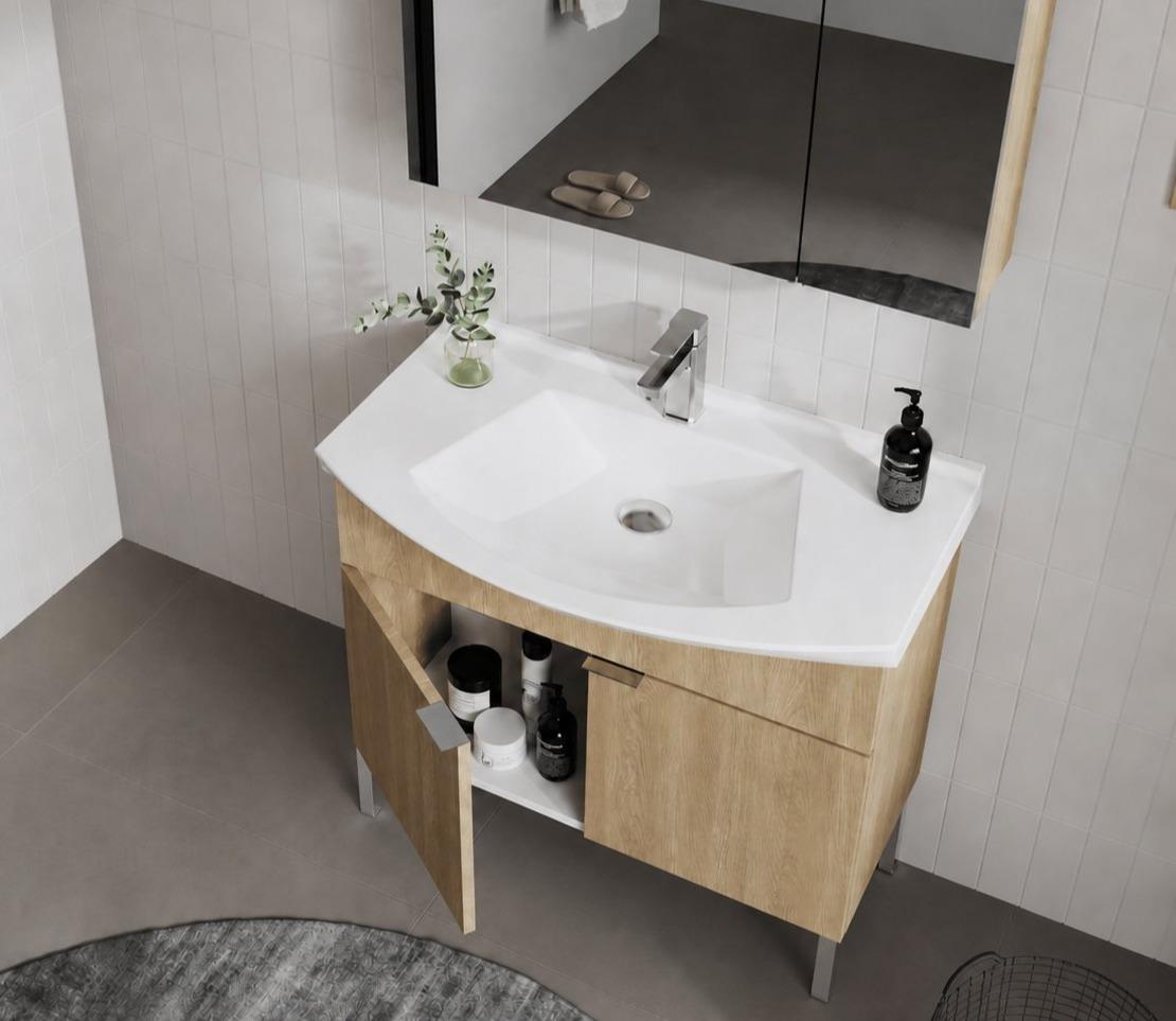 Orka Purus 80 cm, Budva, Banyo Dolabı Alt Modül Ve Lavabo, (Ayaklı), 5008449