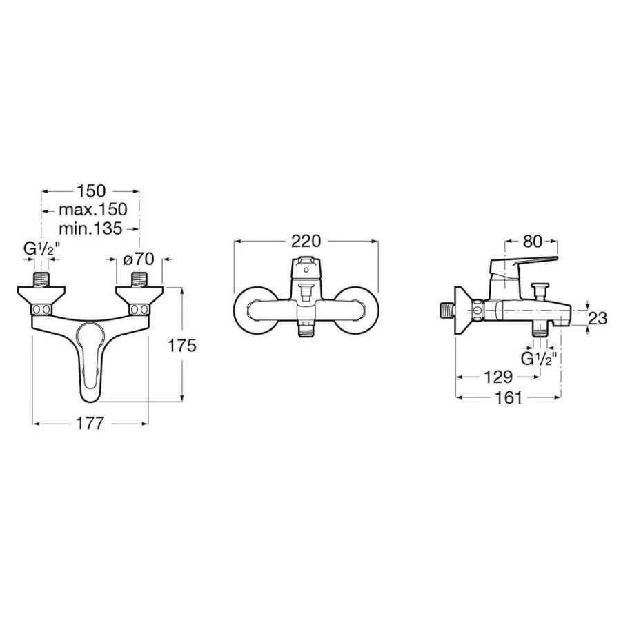 Roca Banyo Seti, Estreia Pack Eco, 3Lü, A5DA57EC0K