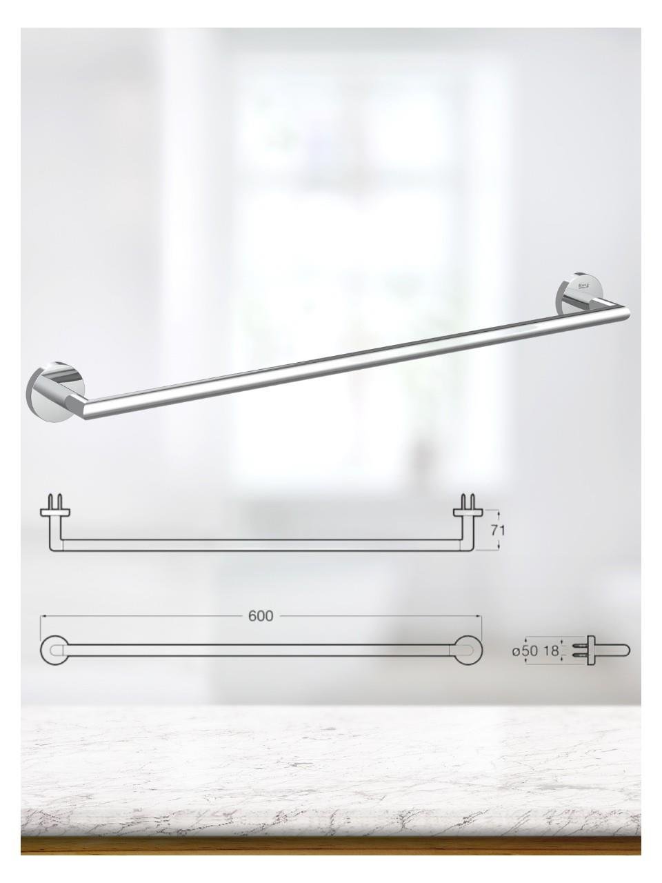 Roca Compas 5 Parçalı Aksesuar Seti : Havluluk, Askı, Halka Havluluk, Sabunluk Ve Kapaklı Tuvalet Kağıtlığı A817560001