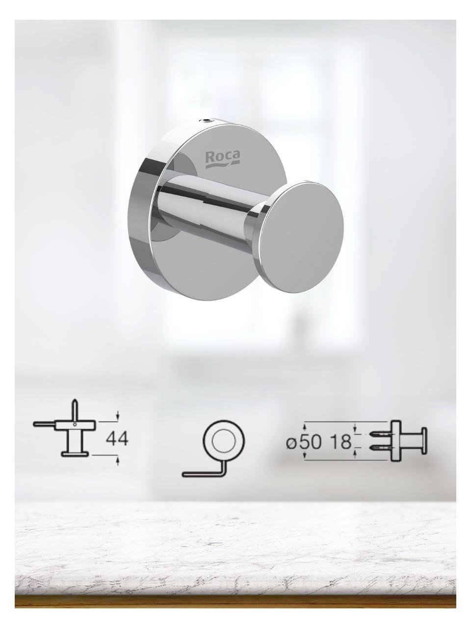 Roca Compas 5 Parçalı Aksesuar Seti : Havluluk, Askı, Halka Havluluk, Sabunluk Ve Kapaklı Tuvalet Kağıtlığı A817560001