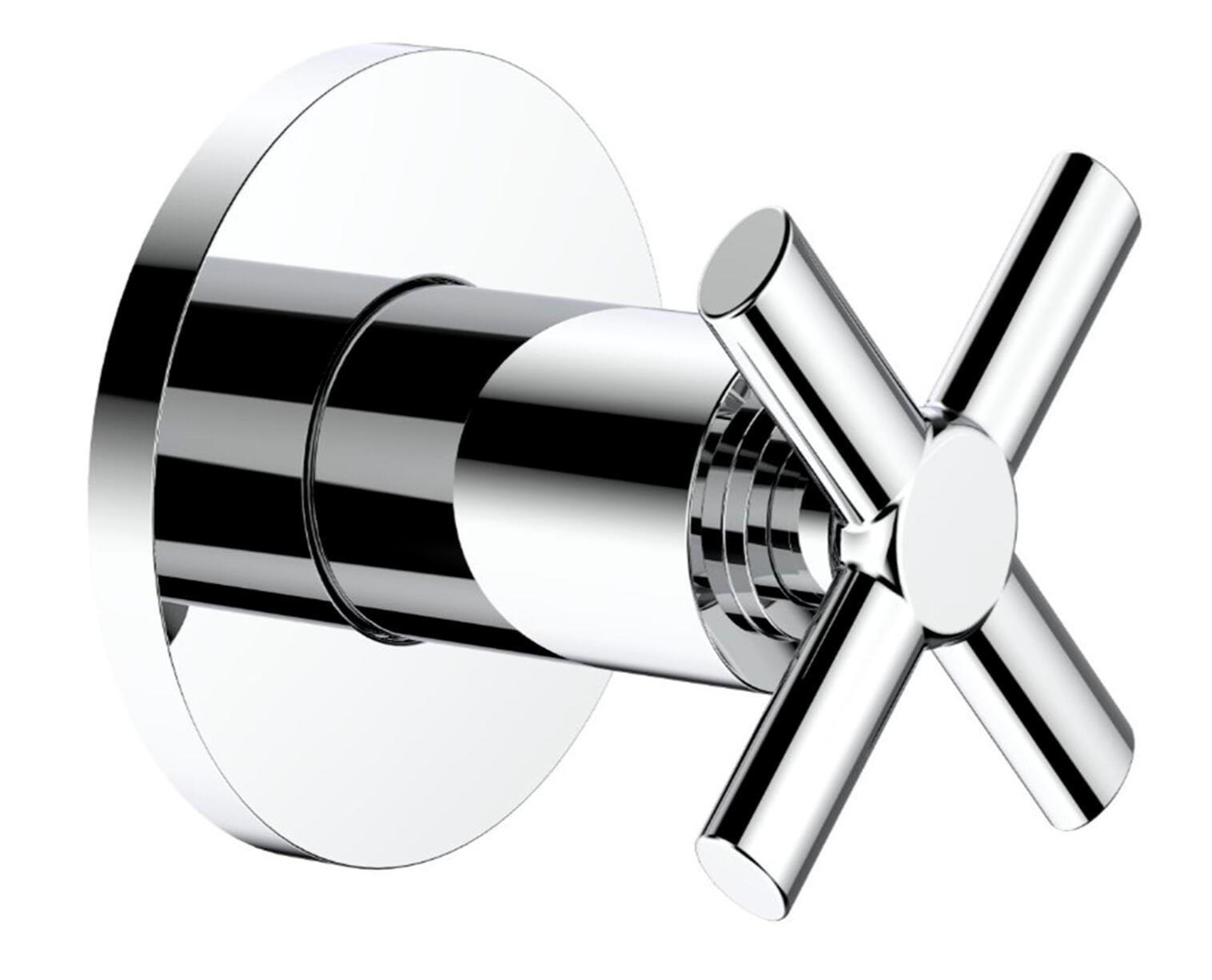 Roca Kesme Valfi, Aqua Cross, Krom, 1/2