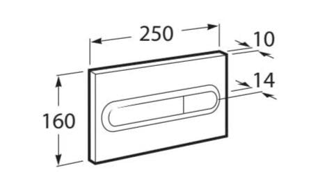Roca Kumanda Paneli, Pl1 Dual, Beyaz, A890195000