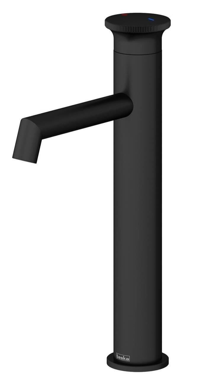 Teska Lavabo Bataryası, Arte Leo L Uzun, Full Siyah, E5528