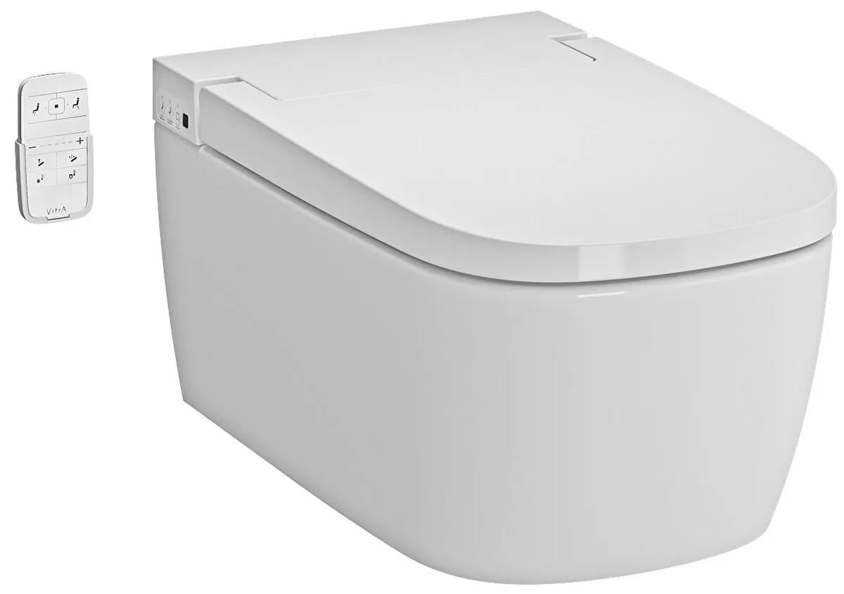 VitrA Asma Klozet Metropole V-Care Akıllı Rim-ex, Basic, VitraClean, Yeni Seri, 5674B403-6193