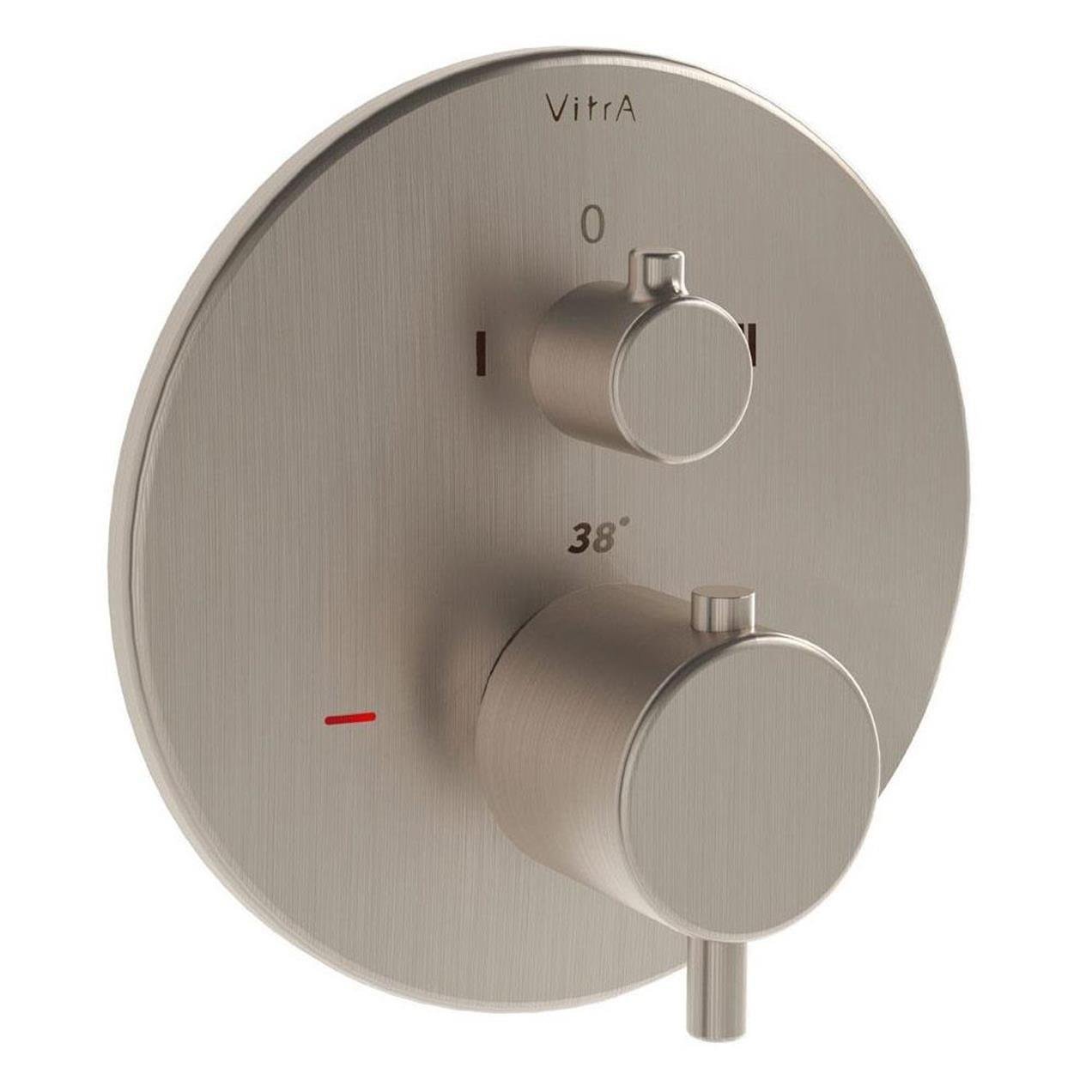 Vitra Banyo Bataryası, Origin, Termostatik, Ankastre (Sıva Üstü Grubu,V-Box) Fırçalı Nikel, A4267134