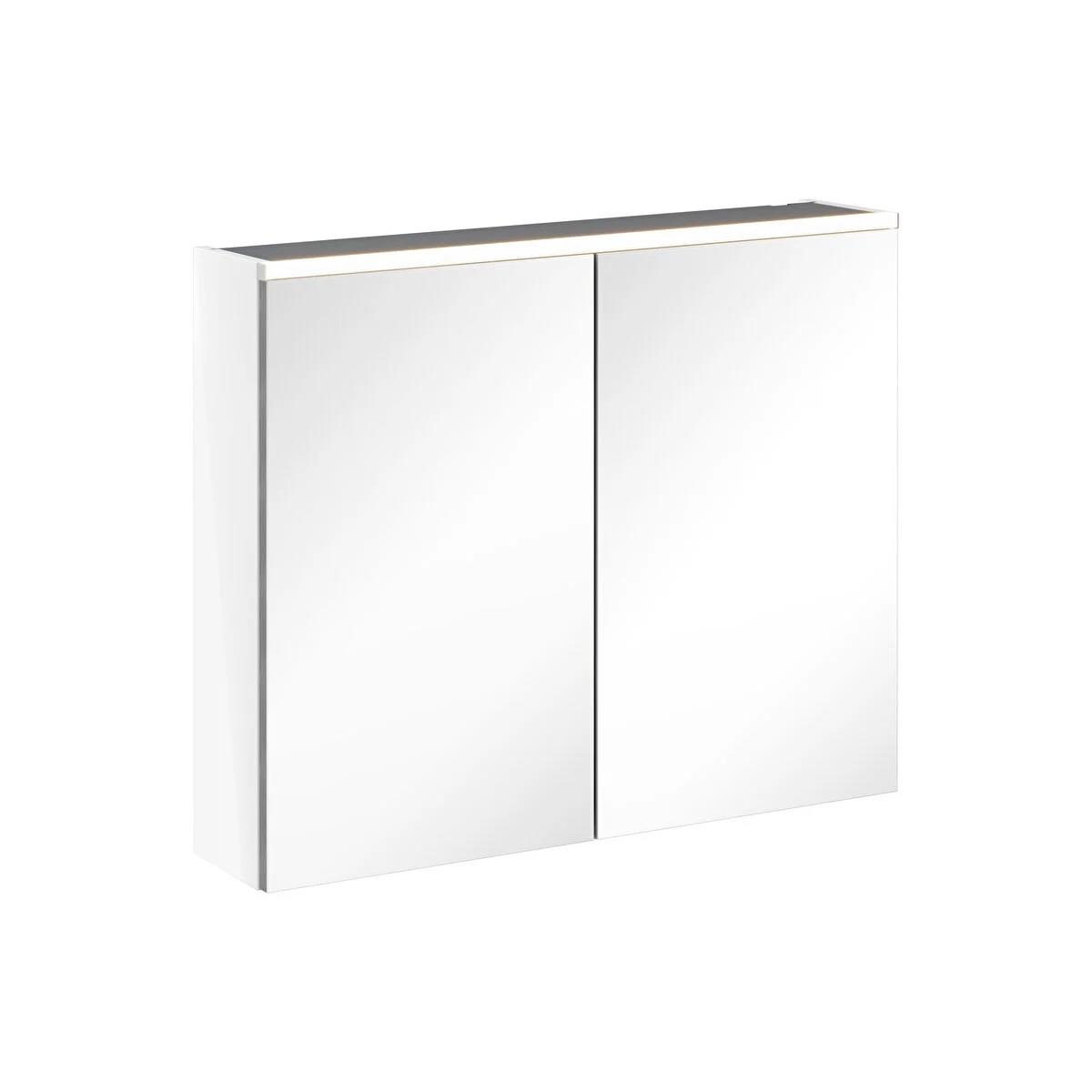 Vitra Core Dolaplı Ayna Üstten Aydınlatmalı, 80 Cm, Parlak Beyaz 67600